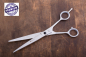 Preview: Aus unserem Schnäppchenmarkt : Friseurschere, SevenBlack700 (7,0 ZOLL) Hohlschliff,gleichlange Schenkel in klassischer Form, Klingen aus hochwertigem Stahl, DGT-polish, Schraube mit schwarzem Stein incl. Einstellschlüssel
